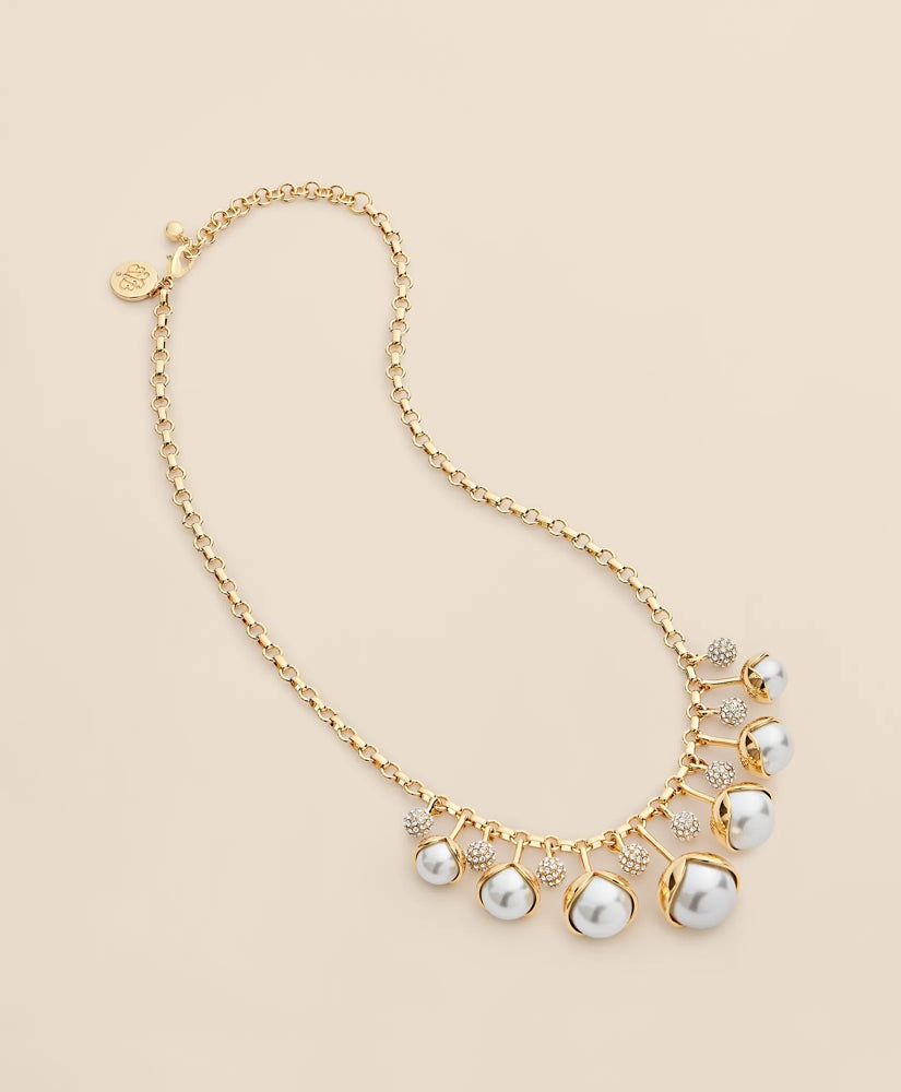 Women Cubic Zirconia Drop Necklace - Brooks Brothers For sale