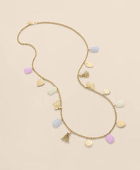 Women Gold-Tone Long Charm Necklace - Brooks Brothers Online