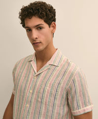 Shirts Irish Linen Short-Sleeve Sport Shirt - Brooks Brothers US