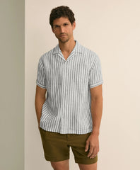 Shirts Irish Linen Short-Sleeve Camp Collar Sport Shirt - Brooks Brothers For sale