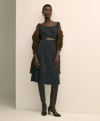 Sale Jersey Scoop Fit-and-Flare Dress - Brooks Brothers Online