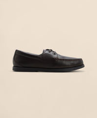Men Leather Boat Shoes - Brooks Brothers sale