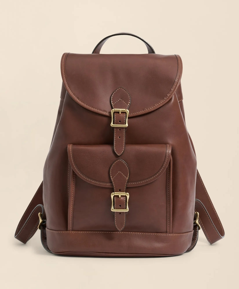 Men Leather Drawstring Backpack - Brooks Brothers For sale