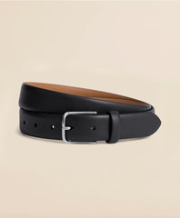 Men Leather Feather Edge Belt - Brooks Brothers Online