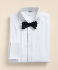 Men Linen Londoner Collar, Pleated Bib Tuxedo Shirt - Brooks Brothers Discount