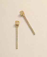 Women Loni Paul Crystal Bar Earrings in 14K Plated Gold - Brooks Brothers Near me