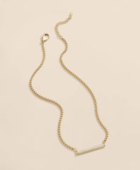 Women Loni Paul Pave Bar Necklace in 14K Plated Gold - Brooks Brothers On sale