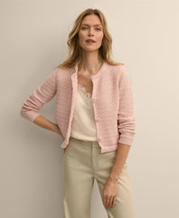 Women Mercerized Cotton Crochet Sweater Jacket - Brooks Brothers Near me