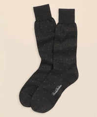 Men Merino Wool Big Dot Crew Socks - Brooks Brothers Discount