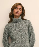 Sale Merino Wool Blend Marled Cable-Knit Turtleneck Sweater - Brooks Brothers Discount