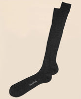 Men Merino Wool Ribbed Over-the-Calf Socks - Brooks Brothers Online