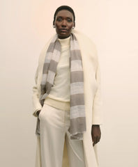 Sale Wool-Silk Blend Shimmer Scarf - Brooks Brothers US