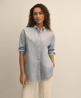 Women Oversized Cotton Oxford Shirt - Brooks Brothers Discount