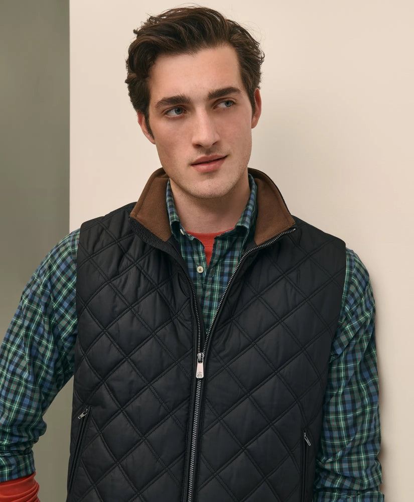 Men Paddock Diamond Quilted Vest