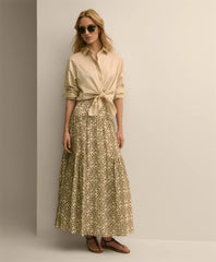 Women Mosaic Motif A-Line Skirt - Brooks Brothers sale