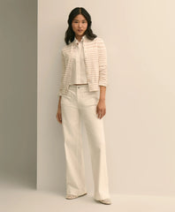 Women Patch-Pocket Flare Jeans - Brooks Brothers Outlet