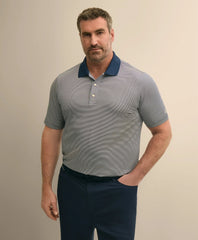 Men Performance Series Big & Tall Microstripe Polo Shirt