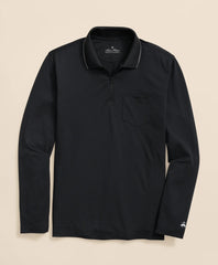 Sale Performance Series Long-Sleeve Zip-Neck Polo Shirt - Brooks Brothers For sale
