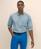 Sale Performance Series Stretch Polo Button-Down Collar, Checked Sport Shirt - Brooks Brothers US