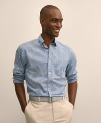 Shirts Performance Series Stretch Polo Button-Down Collar, Gingham Sport Shirt - Brooks Brothers On sale