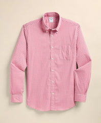 Shirts Performance Series Stretch Polo Button-Down Collar, Gingham Sport Shirt - Brooks Brothers On sale