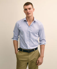 Shirts Performance Series Stretch Spread Collar, Check Sport Shirt - Brooks Brothers Online