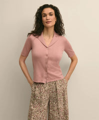 Women Silk-Cotton Polo Sweater - Brooks Brothers On sale