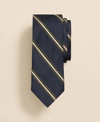 Men Silk Frame Striped Tie - Brooks Brothers US