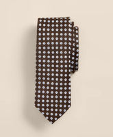 Men Silk Linen Flower Tie - Brooks Brothers US
