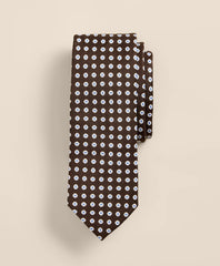 Men Silk Linen Flower Tie - Brooks Brothers US