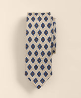 Men Linen-Silk Foulard Tie - Brooks Brothers Gift