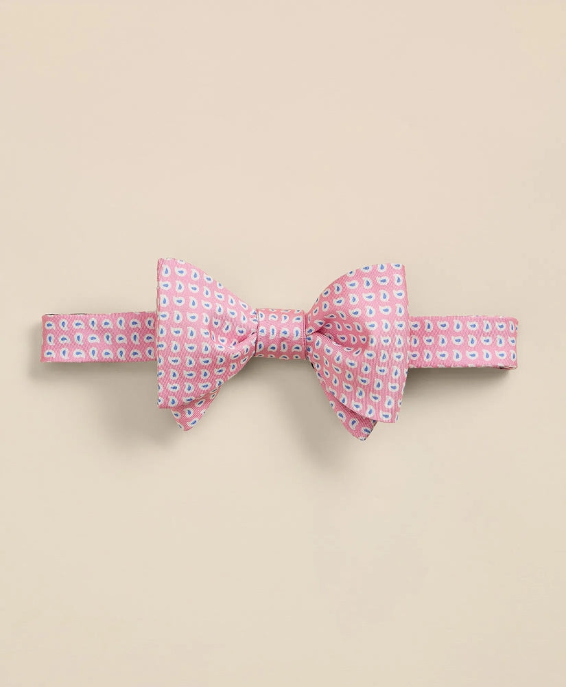 Men Silk Mini Paisley Bow Tie - Brooks Brothers Near me