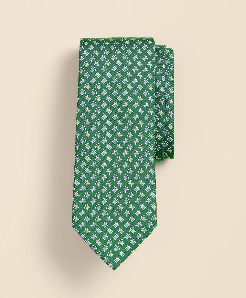 Men Silk Turtle Tie - Brooks Brothers Online