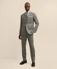 Tailored Slim Fit Wool Check 1818 Suit - Brooks Brothers Outlet