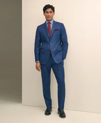 Men Slim Fit Wool Sharkskin 1818 Suit - Brooks Brothers Online