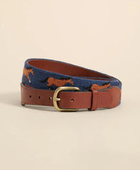 Men Smathers & Branson Needlepoint Horse Belt