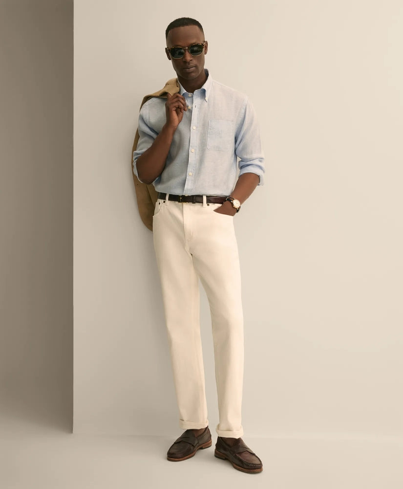 Men Straight Fit Denim Jeans - Brooks Brothers Gift
