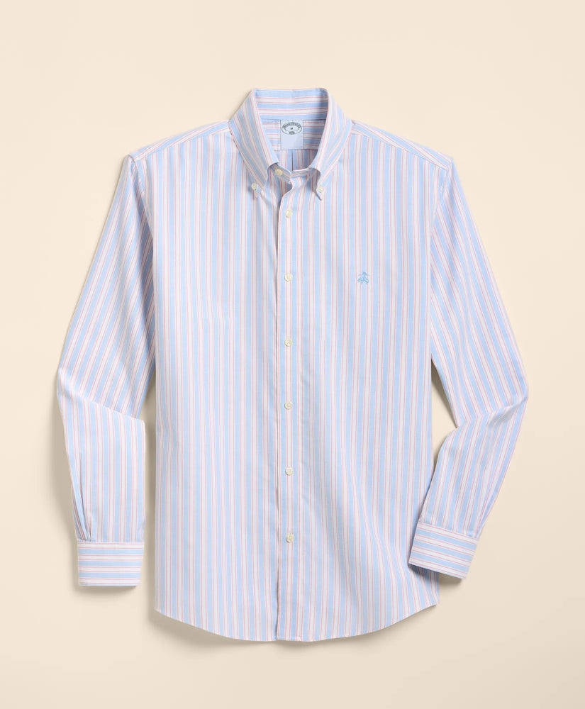 Men Stretch Cotton Non-Iron Oxford Polo Button Down Sport Shirt - Brooks Brothers Near me