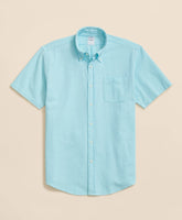 Shirts Stretch Cotton Seersucker Button-Down Collar Short-Sleeve Sport Shirt - Brooks Brothers Near me