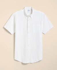 Shirts Stretch Cotton Seersucker Button-Down Collar Short-Sleeve Sport Shirt - Brooks Brothers Near me