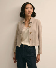 Women Suede Cropped Jacket - Brooks Brothers Gift