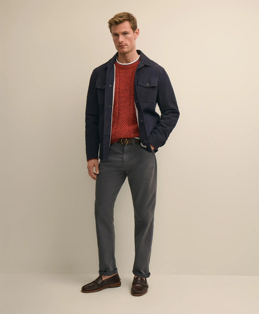 Men Suede Shirt Jacket - Brooks Brothers Gift