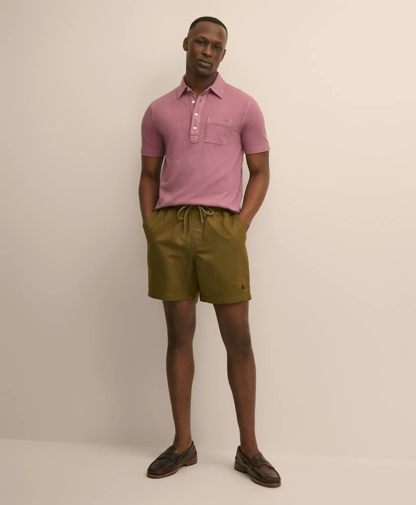 Men The 6" Friday Linen-Cotton Drawstring Shorts
