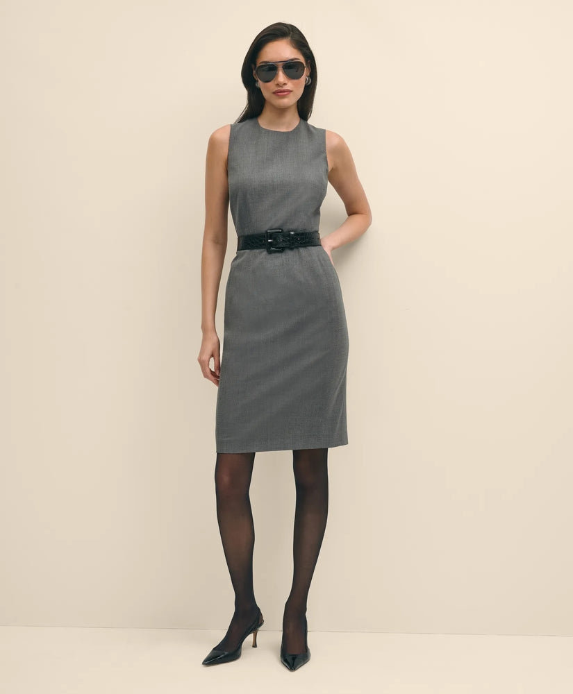 Sale The Essentials Brooks Brothers Stretch Wool Sheath Dress