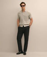 Men The Pleated Linen-Cotton Pants - Brooks Brothers Outlet