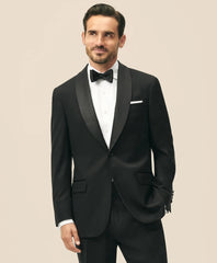 Tailored Traditional Fit Wool 1818 Shawl Collar Tuxedo - Brooks Brothers Online