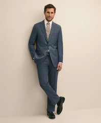 Tailored Traditional Fit Wool Check 1818 Suit - Brooks Brothers Gift