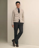 Men Traditional Fit Wool Flannel Dress Pants - Brooks Brothers Gift