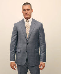 Tailored Traditional Fit Wool Overcheck 1818 Suit - Brooks Brothers Online