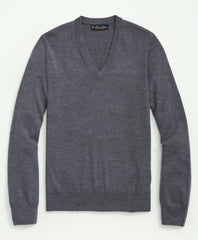 Men Ultimate Merino Wool V-Neck Sweater - Brooks Brothers Near me